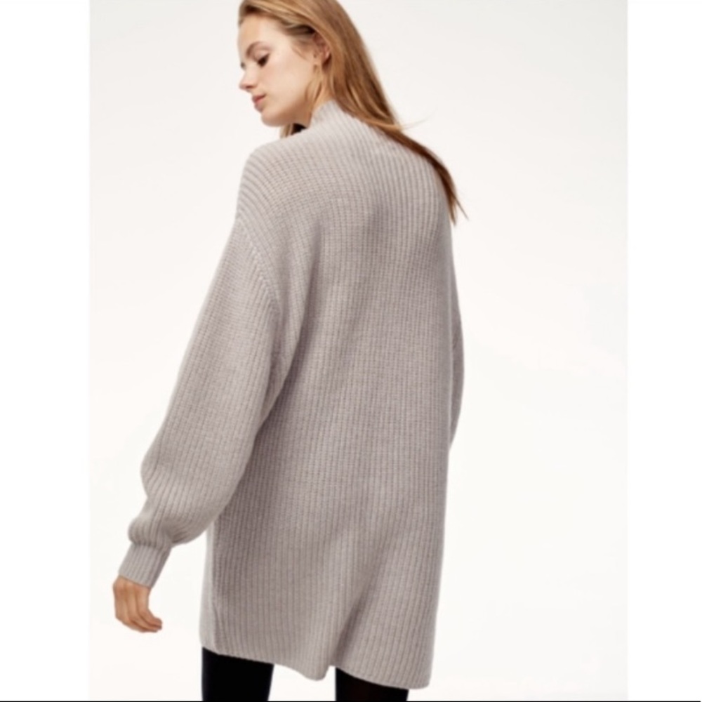 Aritzia Wilfred Jasmeen Sweater Dress, Green - Picture 6 of 12